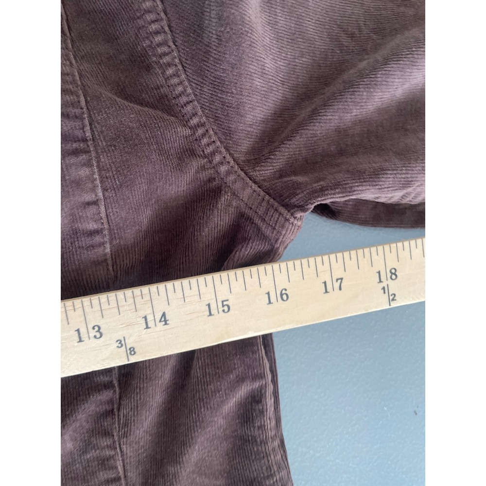 Madewell Corduroy Mini Dress Brown Button Front Minimalist Preppy 70s Boho Sz 2 - Picture 8 of 9